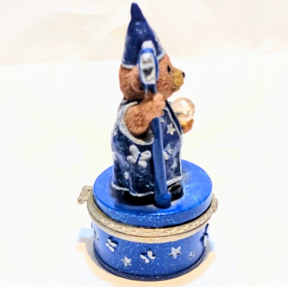 Vintage Collectible Claire's Wizard Bear Hinged Trinket/Jewelry Box - Picture 2 of 7